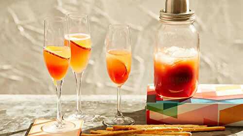 Cocktail Bellini au thermomix - recette thermomix facile.