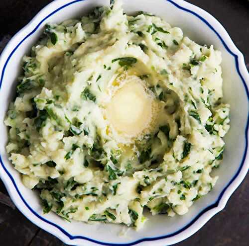 Colcannon - purée irlandaise pour accompagner vos plats de viandes.