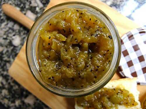 Confiture de banane et kiwi au cookeo - recette cookeo facile.