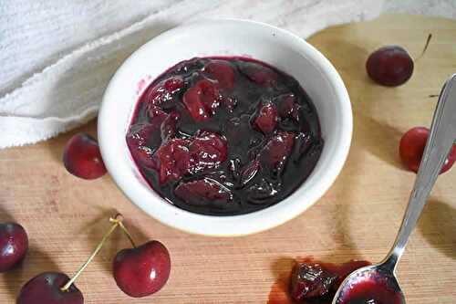 Confiture de cerises ww - pour accompagner votre pain du petit déjeuner.