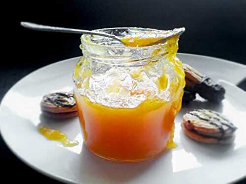 Confiture orange à la vanille au thermomix - recette faite maison.