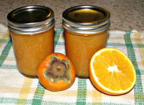 Confiture orange kakis thermomix - pour tartiner pains et toast.