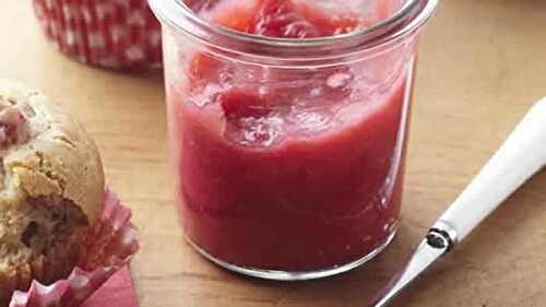 Confiture rhubarbe thermomix - confiture délicieuse pour votre goûter.