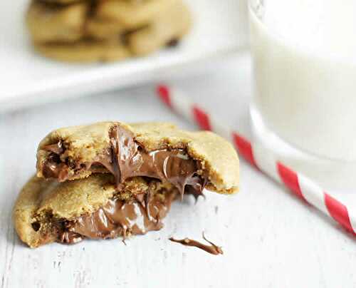 Cookies au coeur fondant chocolat au thermomix - gâteau du goûter.