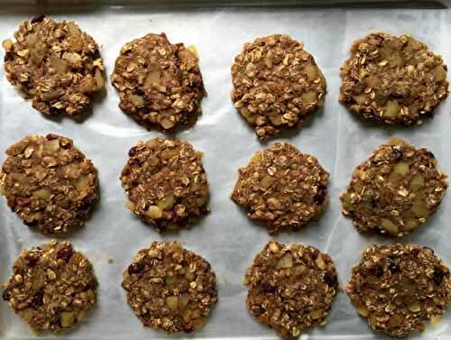 Cookies aux pommes à l'avoine ww - biscuit à 4 SP.