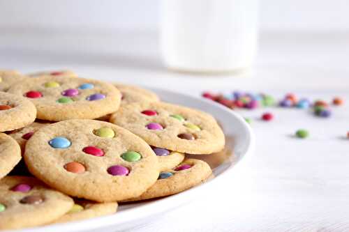 Cookies aux smarties - recette facile pour vos gateaux.