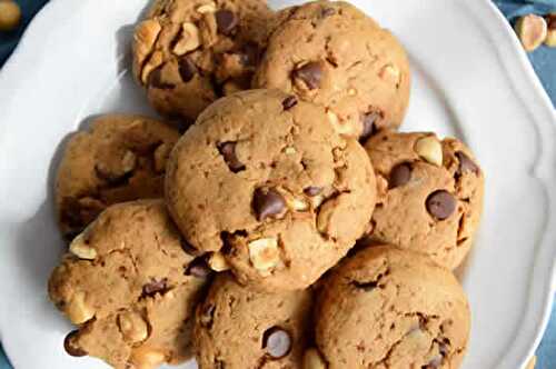 Cookies noisettes chocolat - de délicieux cookies au chocolat pour goûter.