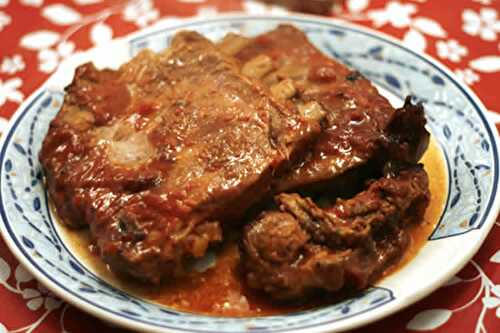Côtes de porc à la sauce tomate cookeo - recette cookeo.