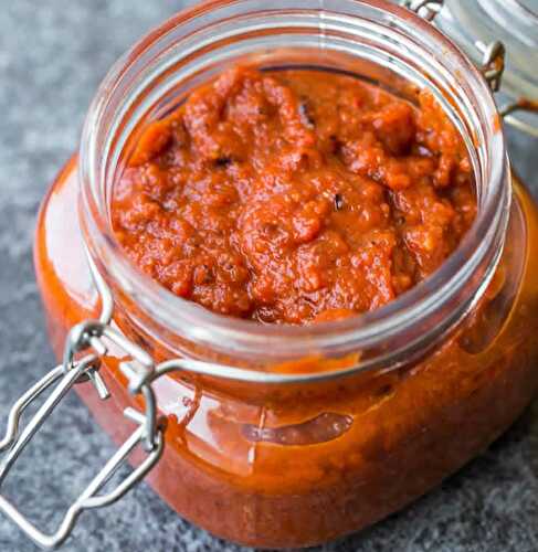 Coulis de tomates maison au thermomix - pour vos plats de pâtes ou pizza