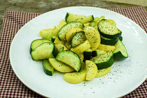 Courgettes cuisson vapeur avec thermomix - recette thermomix.