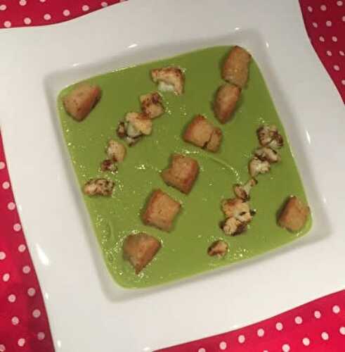 Creme de petits pois sans gluten - recette facile pour vous