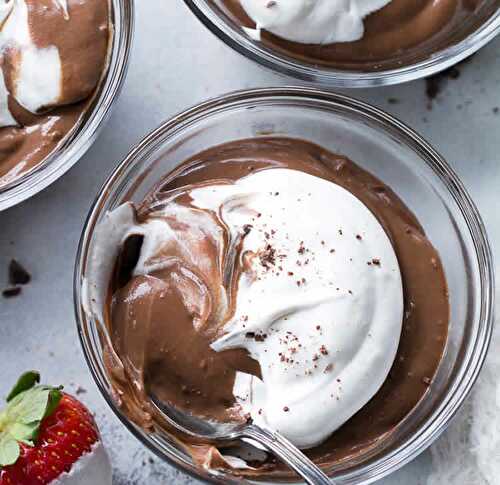 Crème dessert chocolat au thermomix - recette thermomix facile.