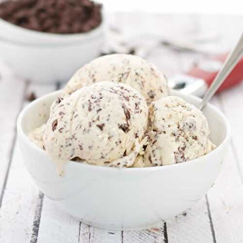 Creme glacee au chocolat et noix de coco avec thermomix.