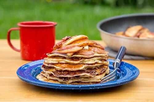 Crêpes aux pommes et bananes au thermomix - pour votre goûter.