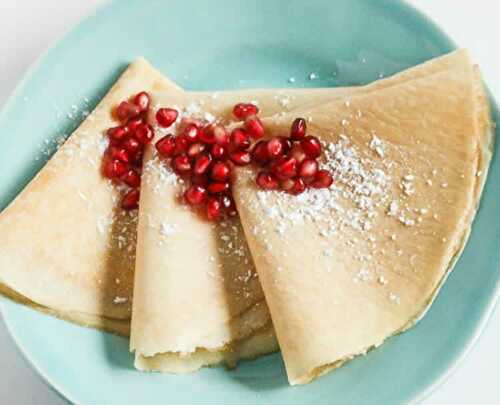 Crêpes légères au thermomix - pour votre collation ou dessert