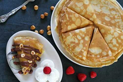 Crêpes légères et moelleuses au chocolat - pour votre dessert.