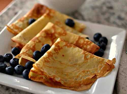 Crêpes sans beurre - pour accompagner le café du votre goûter