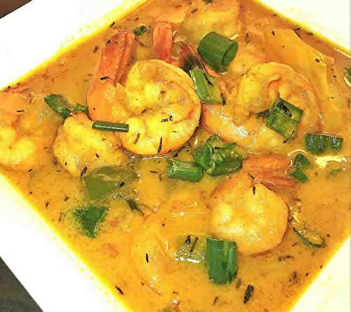 Crevettes au curry et lait de coco cookeo - recette cookeo.