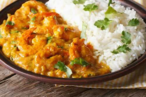 Crevettes au lait de coco au thermomix - plat pour votre dîner