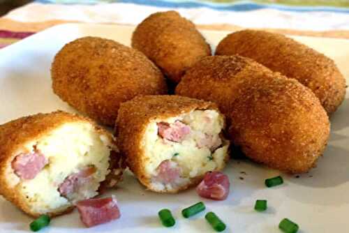 Croquettes pommes de terre et bacon - pour accompagner vos plats.