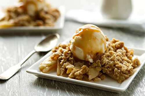 Crumble pommes et poires - le dessert le plus apprécie et le plus demandé