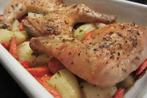Cuisses de poulet pommes de terre carottes cookeo - recette cookeo facile.
