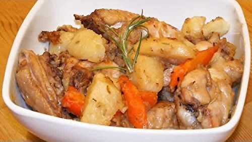 Cuisses de Poulet pommes de terre et carotte au cookeo - plat cookeo.