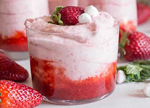 Dessert crème à la fraise au thermomix - une délicieuse verrine