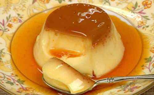 Dessert flan caramel - crème douce pour fin de repas