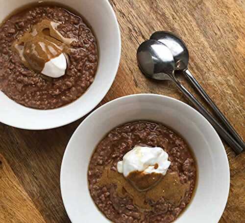 Dessert flocons d'avoine et chocolat - délice pour votre fin de repas