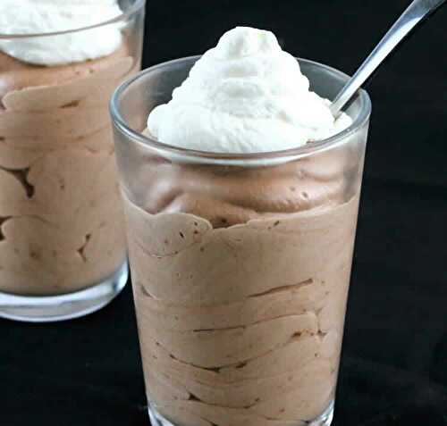 Dessert mousse nutella facile - crème pour vos fins de repas.