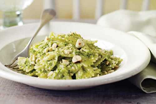 Farfalle et crème de courgettes au thermomix - recette plat thermomix.