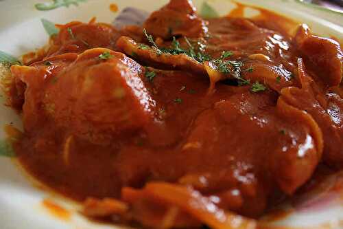 Filets de porc sauce tomate cookeo - un délice pour votre plat.