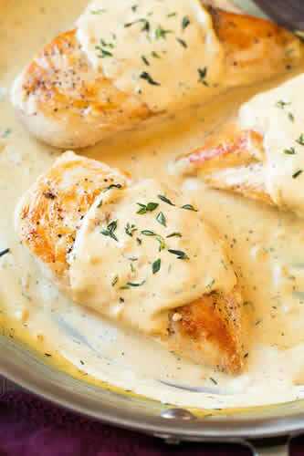 Filets de poulet moutarde creme - recette facile et rapide