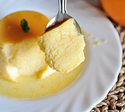 Flan à l'orange - recette facile pour votre crème dessert