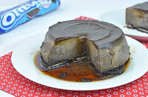 Flan caramel aux biscuits oreos - pour votre dessert