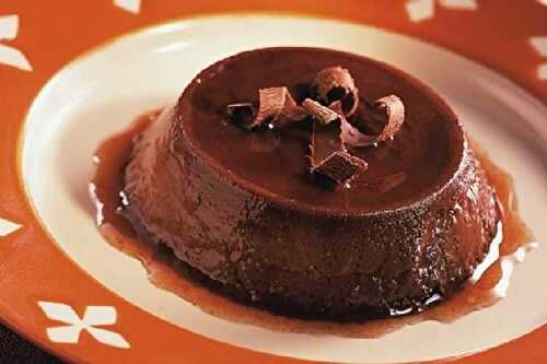 Flan chocolat noir au thermomix - votre recette dessert.