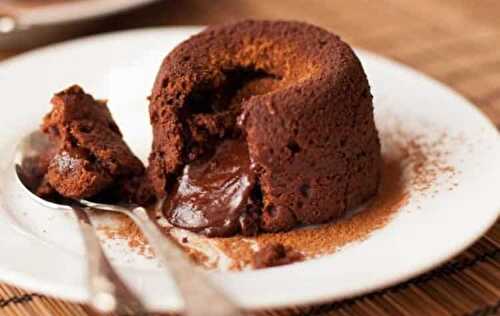 Fondant au chocolat coulant au thermomix - délicieux dessert au chocolat.