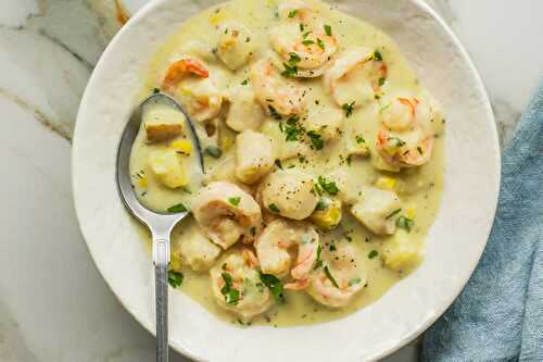 Fruits de mer à la crème au cookeo - plat crèmeux pour votre dîner