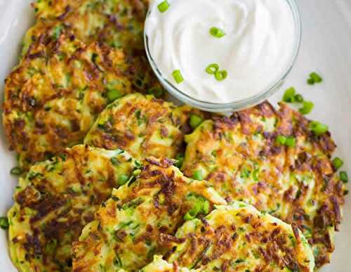 Galettes de courgettes - un idéal accompagnement pour vos plats.