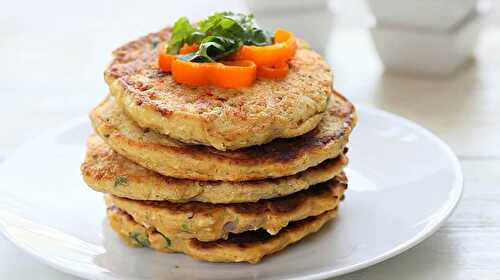 Galettes de pois chiches au thermomix - pancakes pour accompagner plat