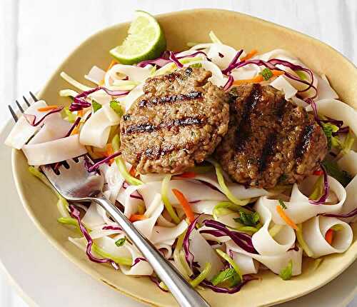 Galettes de viande à la salade - délice pour votre repas léger