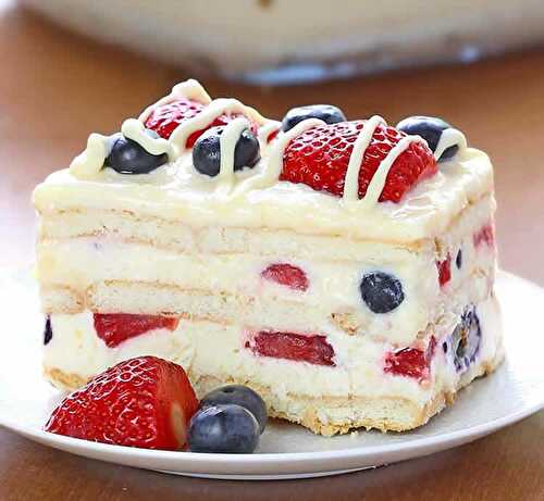 Gâteau à la vanille sans cuisson - pour votre dessert