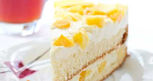 Gâteau ananas à la crème au thermomix - un délicieux cake extra fondant.
