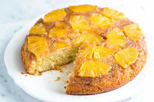 Gâteau ananas et caramel avec thermomix - Recette Thermomix facile