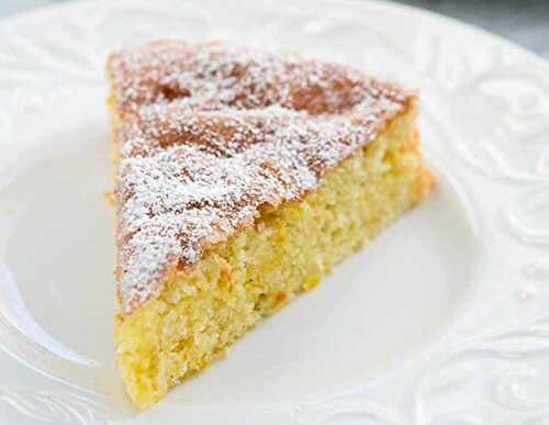 Gâteau au citron et aux amandes au thermomix - délicieux cake moelleux