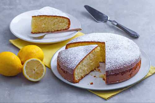 Gâteau au citron facile au thermomix - un délicieux cake moelleux.