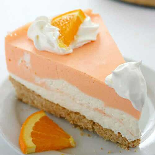 Gâteau au fromage à la crème et orange - pour votre dessert.