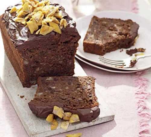Gâteau aux bananes et chocolat au thermomix - cake moelleux.