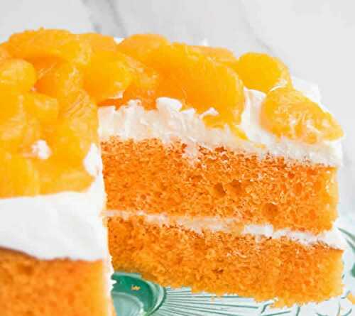 Gâteau aux clémentines - un dessert aux fruits d'hiver.
